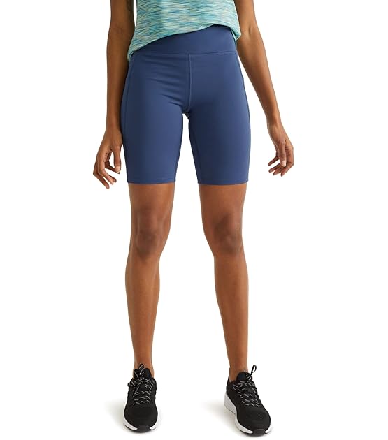 Damen Shorts Radlerhose Slim Stretch|Polyester